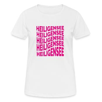 Heiligensee Flow - Berlin - Reinickendorf - Frauen T-Shirt atmungsaktiv - Weiß - Vorne - AI Model Female 172 dark (172cm)
