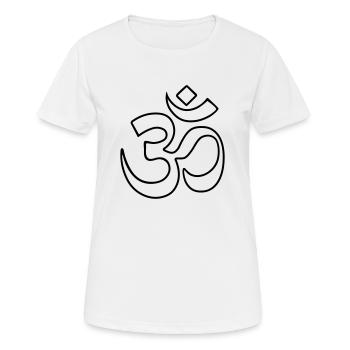 om - T-shirt respirant Femme - blanc - Devant - AI Model Female 172 dark (172cm)