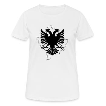 Kosovo Albania - Frauen T-Shirt atmungsaktiv - Weiß - Vorne - AI Model Female 172 dark (172cm)