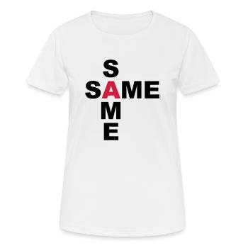 SAME SAME but different - Frauen T-Shirt atmungsaktiv - Weiß - Vorne - AI Model Female 172 dark (172cm)