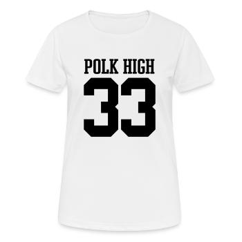 Polk High 33 - T-shirt respirant Femme - blanc - Devant - AI Model Female 172 dark (172cm)
