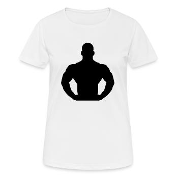 Bodybuilder - Frauen T-Shirt atmungsaktiv - Weiß - Vorne - AI Model Female 172 dark (172cm)