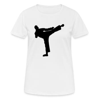kickboxer - T-shirt respirant Femme - blanc - Devant - AI Model Female 172 dark (172cm)