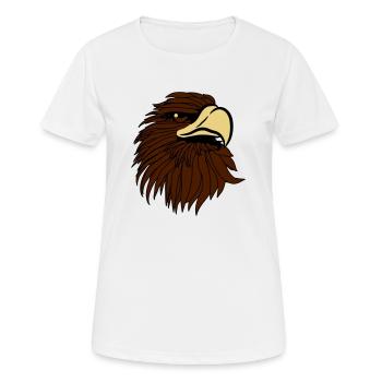 Aigle aigle chauve - T-shirt respirant Femme - blanc - Devant - AI Model Female 172 dark (172cm)