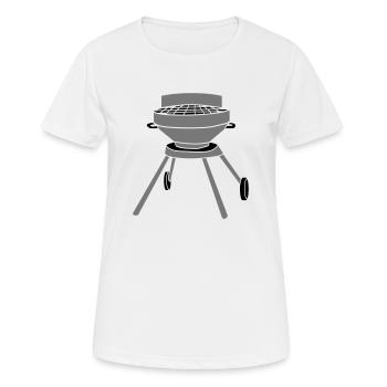grillen koch comic cartoon manger camping faim bb - T-shirt respirant Femme - blanc - Devant - AI Model Female 172 dark (172cm)