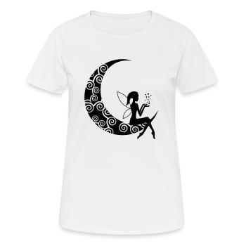 fee_01 - Women's Breathable T-Shirt - white - Front - AI Model Female 172 dark (172cm)