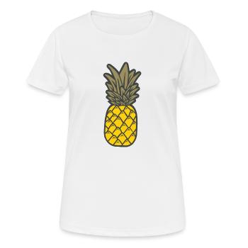 ananas - T-shirt respirant Femme - blanc - Devant - AI Model Female 172 dark (172cm)