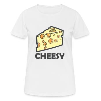 Fromages - T-shirt respirant Femme - blanc - Devant - AI Model Female 172 dark (172cm)