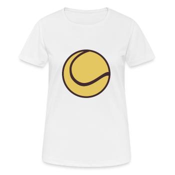 Tennisball - Frauen T-Shirt atmungsaktiv - Weiß - Vorne - AI Model Female 172 dark (172cm)