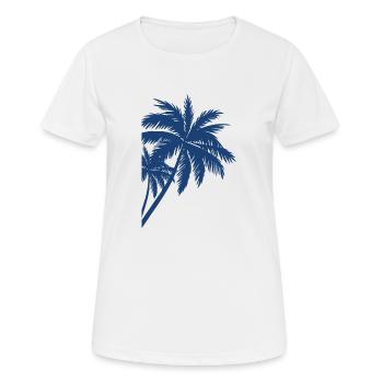 Palme Palm - T-shirt respirant Femme - blanc - Devant - AI Model Female 172 dark (172cm)