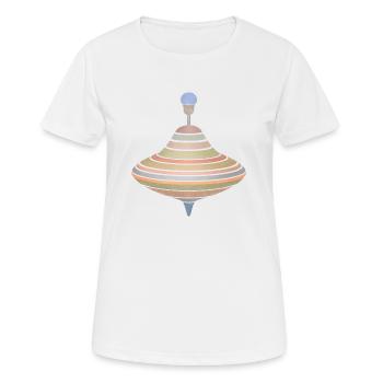 Jupiter - Frauen T-Shirt atmungsaktiv - Weiß - Vorne - AI Model Female 172 dark (172cm)