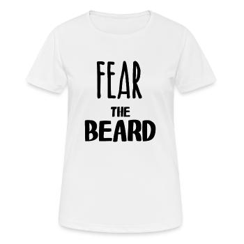 Fear the beard - Women's Breathable T-Shirt - white - Front - AI Model Female 172 dark (172cm)
