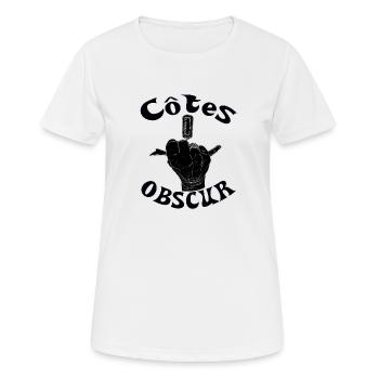 côtes obscure d'une femme vigneron - T-shirt respirant Femme - blanc - Devant - AI Model Female 172 dark (172cm)