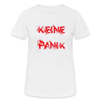 Pas de panique - T-shirt respirant Femme - blanc - Devant - AI Model Female 172 dark (172cm)