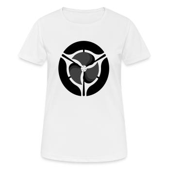 Cercle - T-shirt respirant Femme - blanc - Devant - AI Model Female 172 dark (172cm)