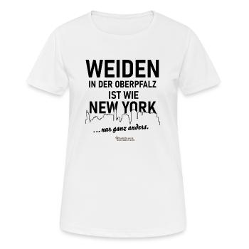 Weiden in der Oberpfalz - Frauen T-Shirt atmungsaktiv - Weiß - Vorne - AI Model Female 172 dark (172cm)