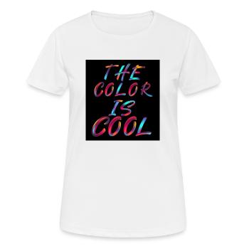 thème coloré, image en couleur - T-shirt respirant Femme - blanc - Devant - AI Model Female 172 dark (172cm)