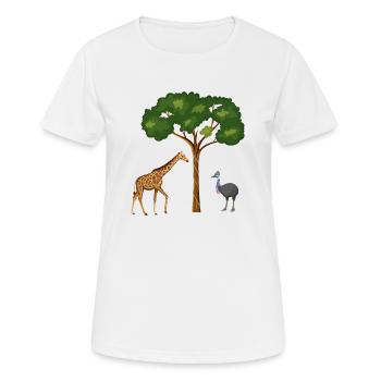 Safari Zoo Animal Safari Zoo - T-shirt respirant Femme - blanc - Devant - AI Model Female 172 dark (172cm)