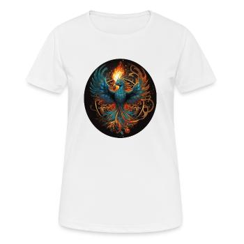 Phönix aus der Asche Geschenk - Frauen T-Shirt atmungsaktiv - Weiß - Vorne - AI Model Female 172 dark (172cm)