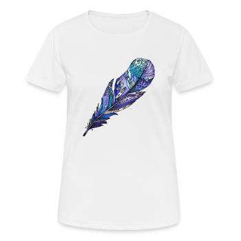 Feather - Women's Breathable T-Shirt - white - Front - AI Model Female 172 dark (172cm)