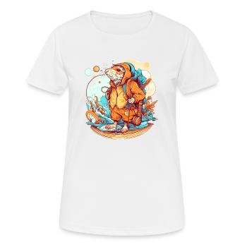 The adventure of the mole rat begins now - Women's Breathable T-Shirt - white - Front - AI Model Female 172 dark (172cm)