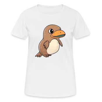 Schnabeltier - Frauen T-Shirt atmungsaktiv - Weiß - Vorne - AI Model Female 172 dark (172cm)