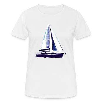 Sailing ship Sailing Sailing Sailing Sailboat - Women's Breathable T-Shirt - white - Front - AI Model Female 172 dark (172cm)