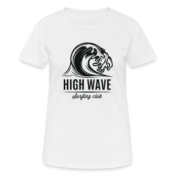 Wassersport - Frauen T-Shirt atmungsaktiv - Weiß - Vorne - AI Model Female 172 dark (172cm)