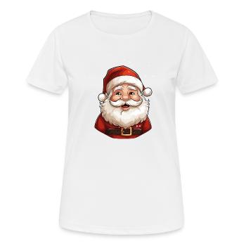 Santa Claus - Frauen T-Shirt atmungsaktiv - Weiß - Vorne - AI Model Female 172 dark (172cm)