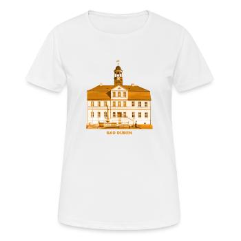 Bad Düben Rathaus Dübener Heide Kurstadt Sachsen - Frauen T-Shirt atmungsaktiv - Weiß - Vorne - AI Model Female 172 dark (172cm)