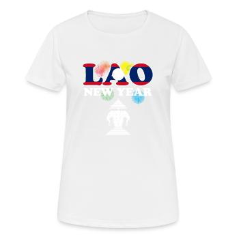 Laos Laote Laoten Neujahr I Geschenk - Frauen T-Shirt atmungsaktiv - Weiß - Vorne - AI Model Female 172 dark (172cm)