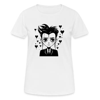 Prince triste - T-shirt respirant Femme - blanc - Devant - AI Model Female 172 dark (172cm)