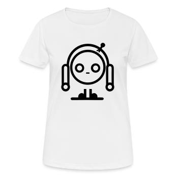 Small robot - Women's Breathable T-Shirt - white - Front - AI Model Female 172 dark (172cm)