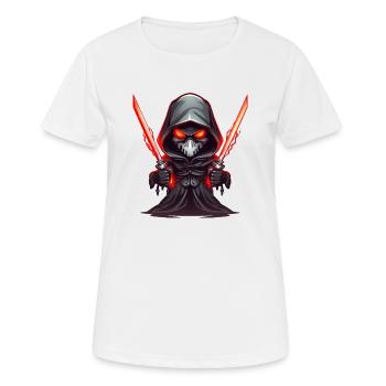Godfather Death - Halloween - Gaming - Women's Breathable T-Shirt - white - Front - AI Model Female 172 dark (172cm)