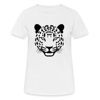 Leopard - Women's Breathable T-Shirt - white - Front - AI Model Female 172 dark (172cm)