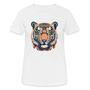 Tiger / König / Dschungel - Frauen T-Shirt atmungsaktiv - Weiß - Vorne - AI Model Female 172 dark (172cm)