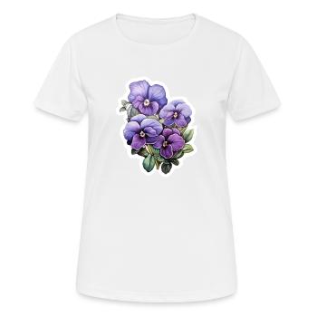 Pensée - T-shirt respirant Femme - blanc - Devant - AI Model Female 172 dark (172cm)