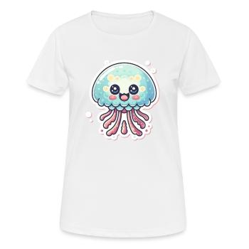Jellyfish Lover - Women's Breathable T-Shirt - white - Front - AI Model Female 172 dark (172cm)