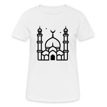 Moschee - Frauen T-Shirt atmungsaktiv - Weiß - Vorne - AI Model Female 172 dark (172cm)