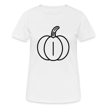 citrouille - T-shirt respirant Femme - blanc - Devant - AI Model Female 172 dark (172cm)