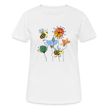 Insectes - T-shirt respirant Femme - blanc - Devant - AI Model Female 172 dark (172cm)