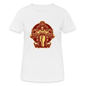 Das Sternzeichen der Waage 2 - Frauen T-Shirt atmungsaktiv - Weiß - Vorne - AI Model Female 172 dark (172cm)