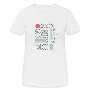 Conception élémentaire - T-shirt respirant Femme - blanc - Devant - AI Model Female 172 dark (172cm)