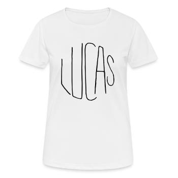 Lucas - T-shirt respirant Femme - blanc - Devant - AI Model Female 172 dark (172cm)