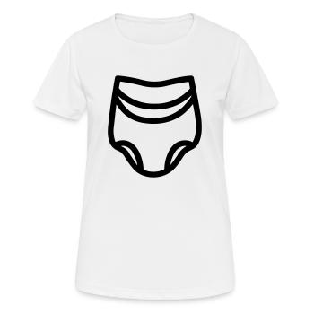 Couche - T-shirt respirant Femme - blanc - Devant - AI Model Female 172 dark (172cm)