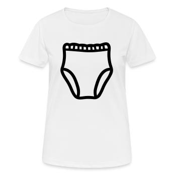 Couche - T-shirt respirant Femme - blanc - Devant - AI Model Female 172 dark (172cm)