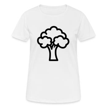 brocoli - T-shirt respirant Femme - blanc - Devant - AI Model Female 172 dark (172cm)