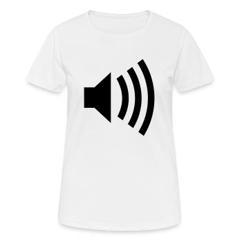 loud music - T-shirt respirant Femme - blanc - Devant - AI Model Female 172 dark (172cm)