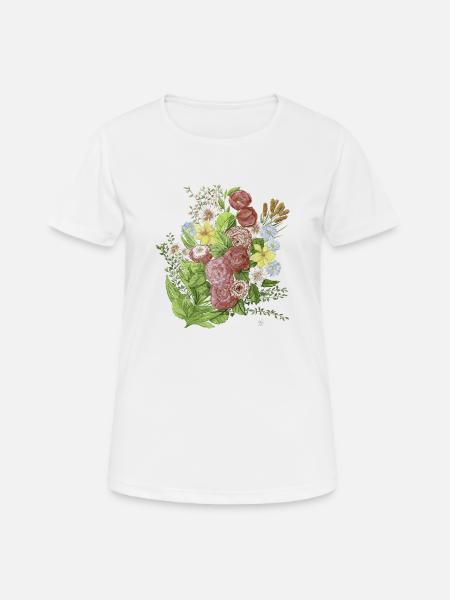 flowers - Women's Breathable T-Shirt - white