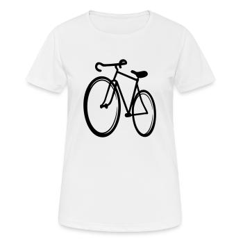 bicycle - Women's Breathable T-Shirt - white - Front - AI Model Female 172 dark (172cm)